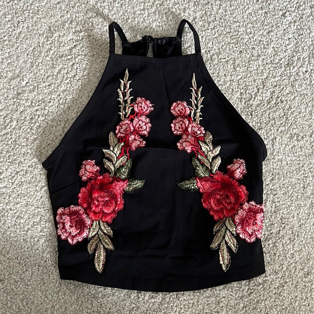 Floral crop top